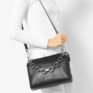 Michael Kors Gianna Leather Crossbody Convertible Messenger Bag NWT + Dust Bag